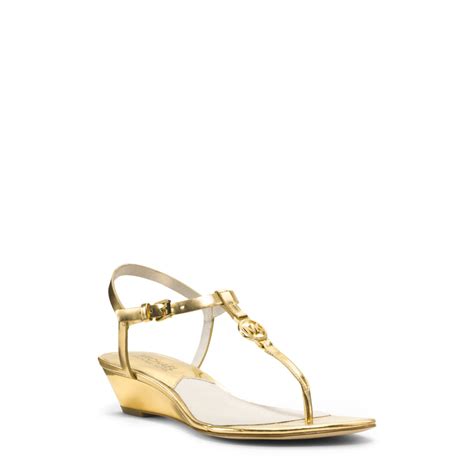 michael kors gold tassel loafers|Michael Kors gold leather sandals.